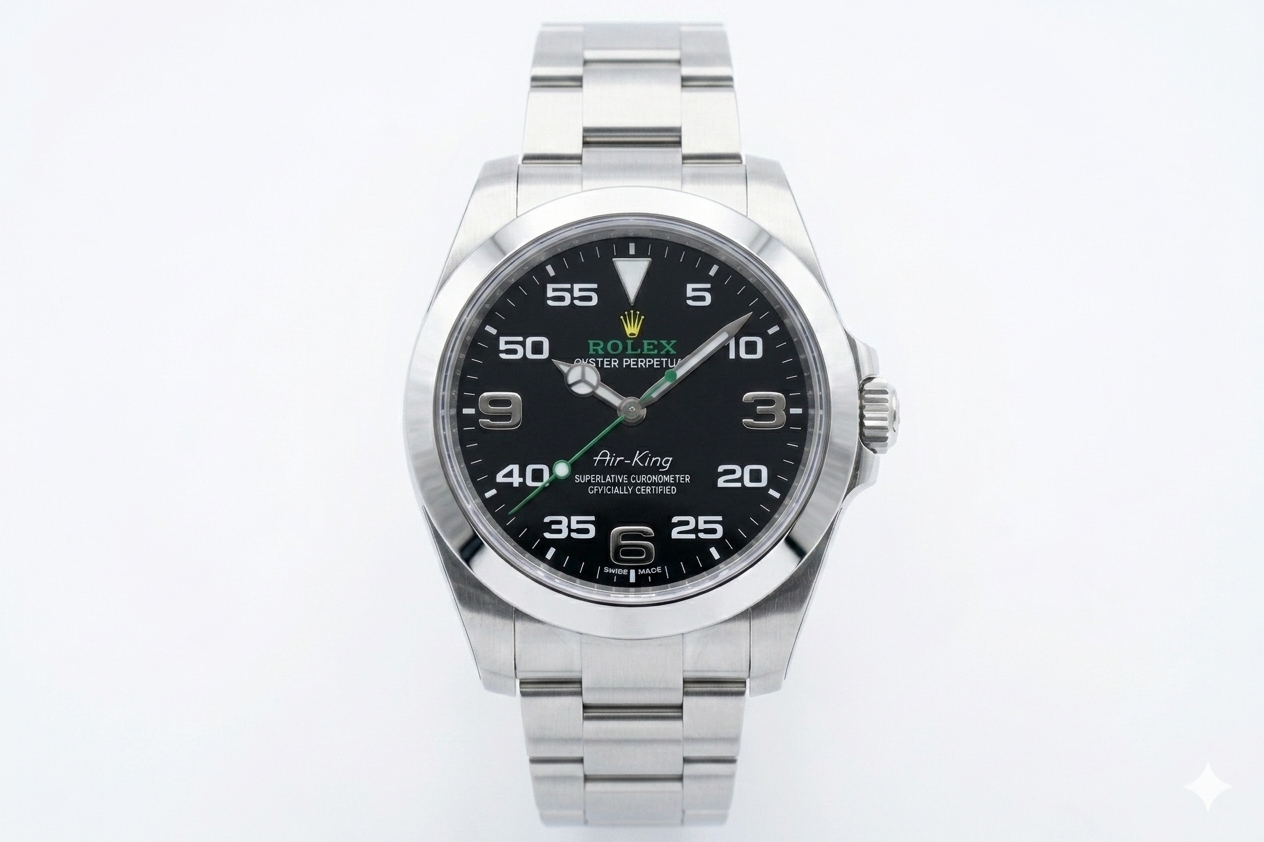 Rolex Air-King 38mm Black Dial