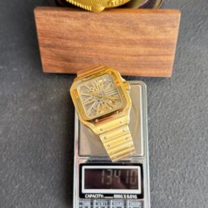 Cartier Santos Skeleton Gold