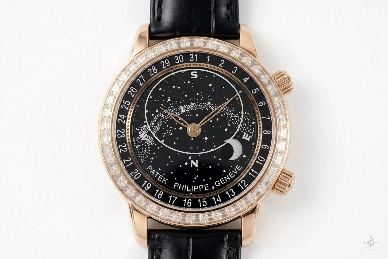 Patek Philippe Celestial 6104R Sky Chart Diamond Bezel Build