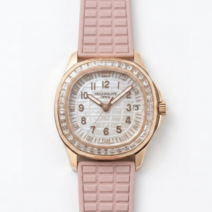 Patek Philippe Aquanaut 5067A “Pink” Diamond Bezel Rubber Strap