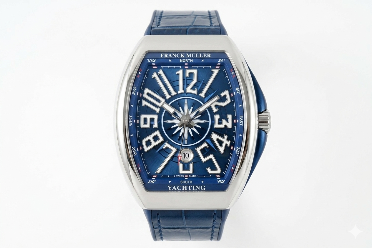 Franck Muller Vanguard V45 SC DT Yachting – Blue Dial