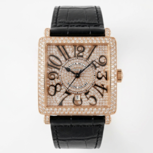 Franck Muller Long Island 6000H Rose Gold Full Diamond