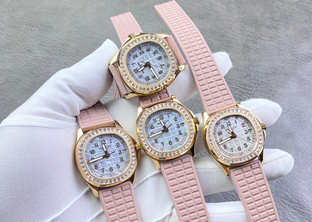 Patek Philippe Aquanaut 5067A “Pink” Diamond Bezel Rubber Strap - Image 5