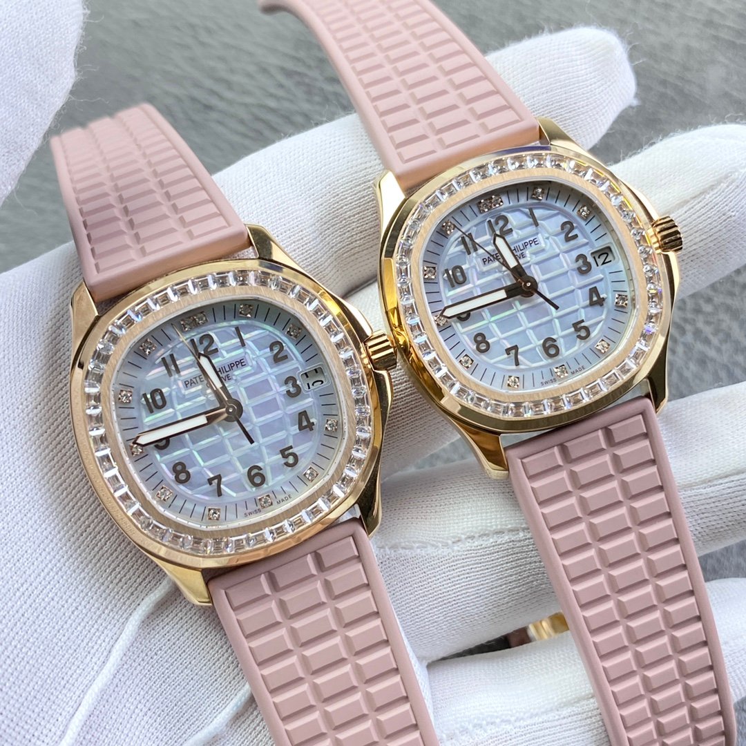 Patek Philippe Aquanaut 5067A “Pink” Diamond Bezel Rubber Strap - Image 8