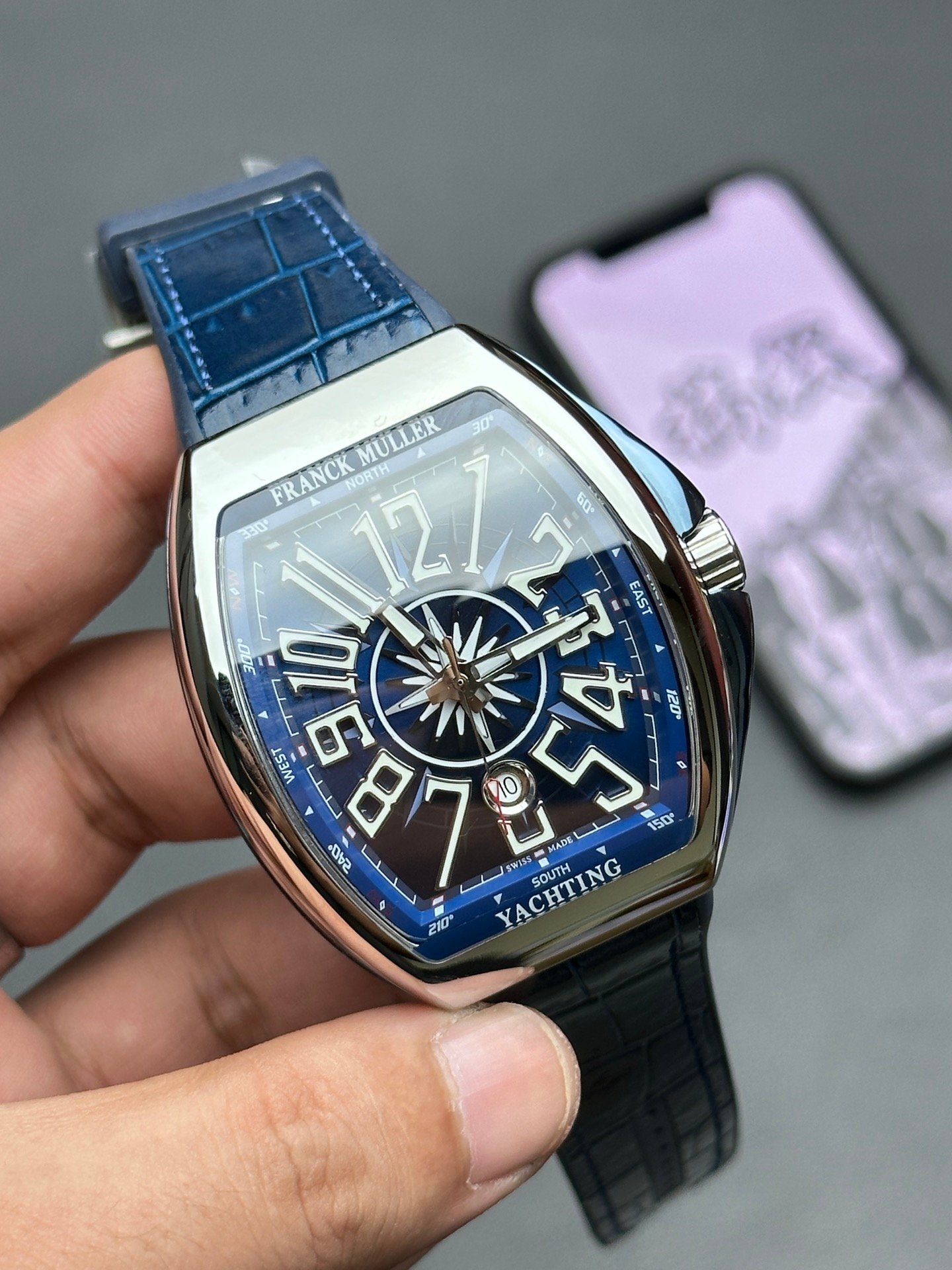 Franck Muller Vanguard V45 SC DT Yachting – Blue Dial - Image 2
