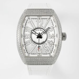 Franck Muller Vanguard V45 SC DT DCD YACHTING – White Diamond Dial