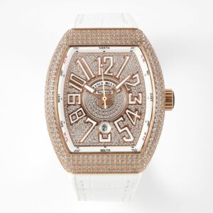 Franck Muller Vanguard V45 SC DT DCD YACHTING – Rose Gold Full Diamond