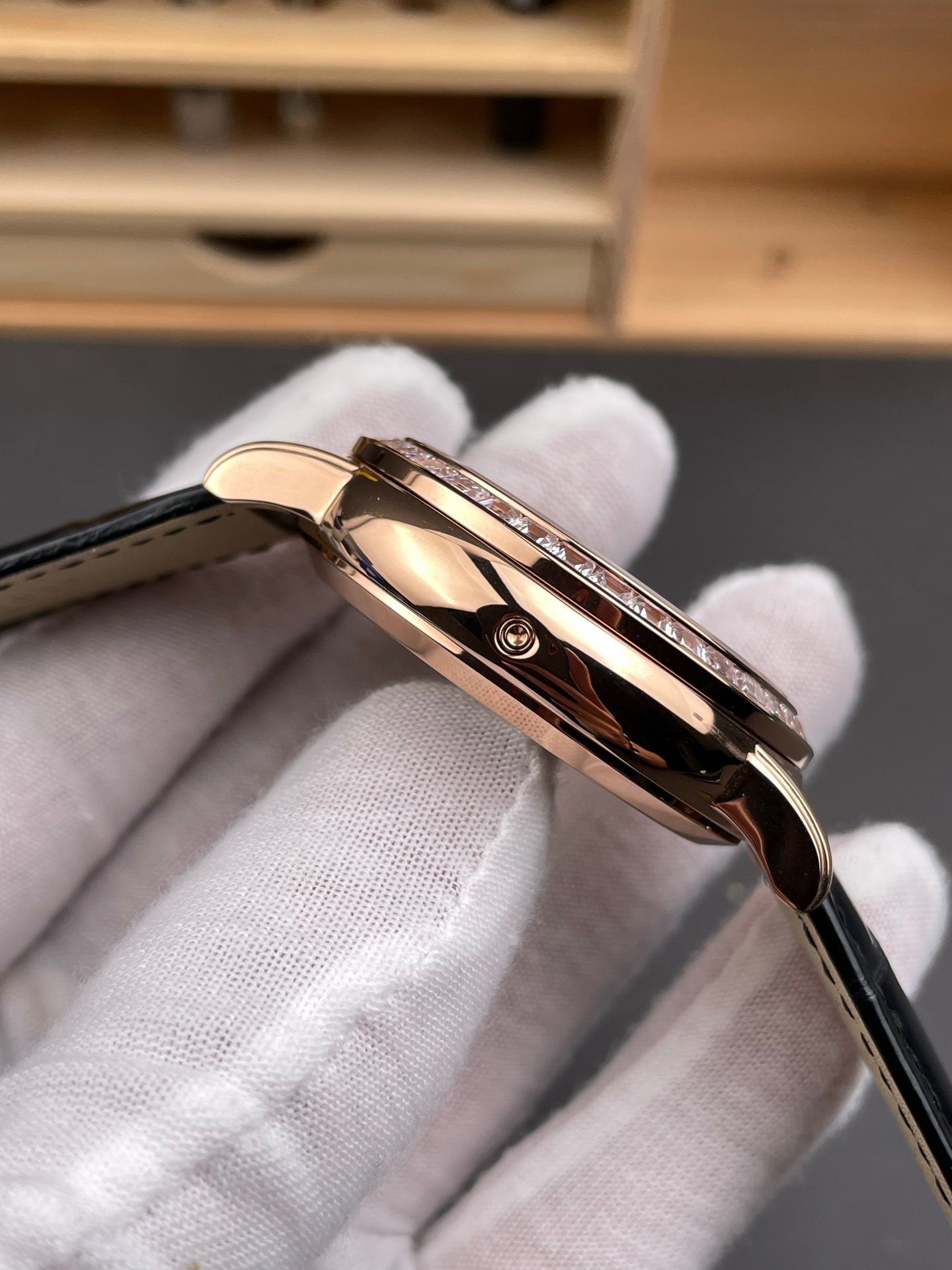 Patek Philippe Celestial 6104R Sky Chart Diamond Bezel Build - Image 6