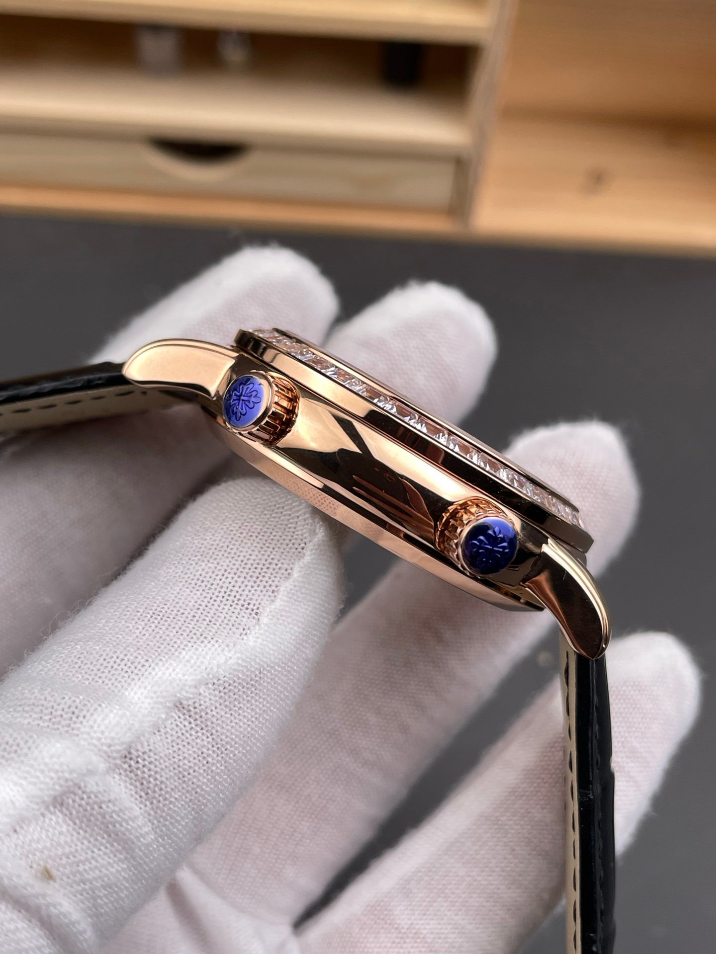 Patek Philippe Celestial 6104R Sky Chart Diamond Bezel Build - Image 7