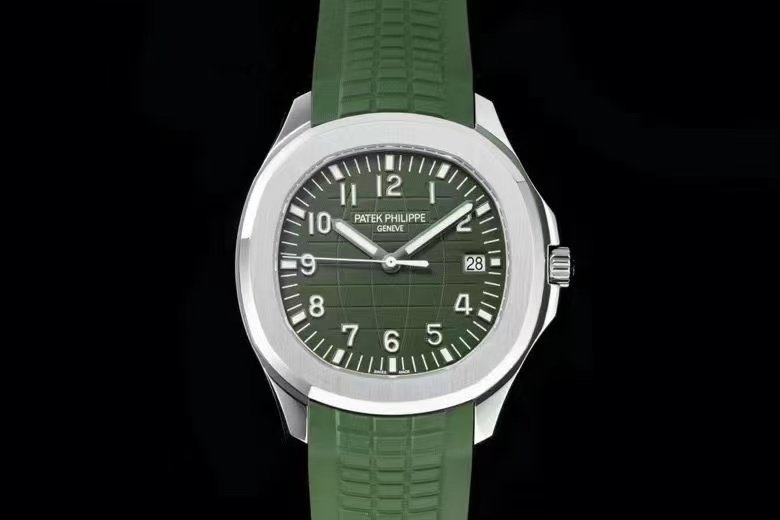 Patek Philippe Aquanaut 5168G Green Dial Rubber Strap - Image 5